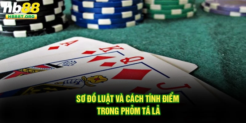 Sơ đồ luật và cách tính điểm trong phỏm tá lả