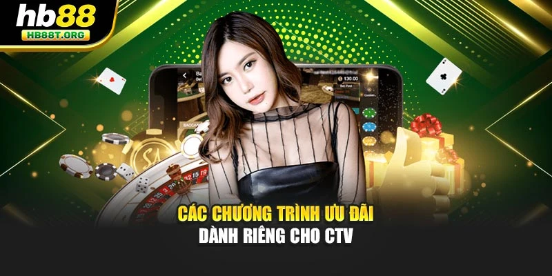 Các chương trình ưu đãi dành riêng cho CTV