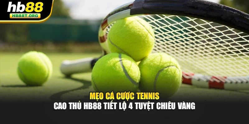 Mẹo Cá Cược Tennis - Cao Thủ Hb88 Tiết Lộ 4 Tuyệt Chiêu Vàng